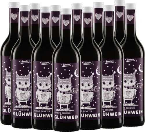 Gerda's Demeter Glühwein Rot Peter Riegel Weinimport Weinhaltiges Getränk 12 x 0,75l VINELLO - 12 x Weinpaket inkl. kostenlosem VINELLO.weinausgießer von Peter Riegel Weinimport