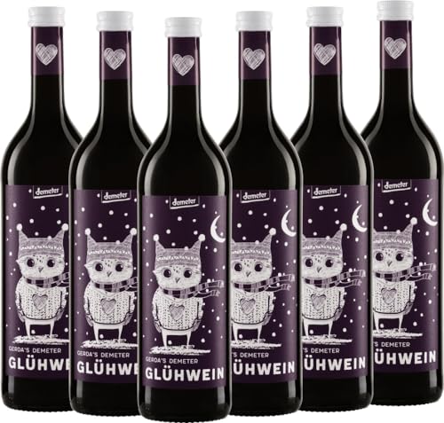 Gerda's Demeter Glühwein Rot Peter Riegel Weinimport Weinhaltiges Getränk 6 x 0,75l VINELLO - 6 x Weinpaket inkl. kostenlosem VINELLO.weinausgießer von Peter Riegel Weinimport