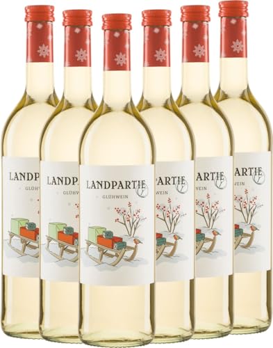 Landpartie Premium-Glühwein Weiß Peter Riegel Weinimport Weinhaltiges Getränk 6 x 0,75l VINELLO - 6 x Weinpaket inkl. kostenlosem VINELLO.weinausgießer von Peter Riegel Weinimport