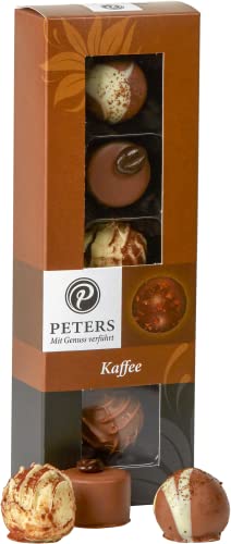 Peters Mit Genuss verführt | 5er Kaffee-Trüffel | Hochwertige Pralinen mit Alkohol | Pralinés | Espresso | Cappuccino | Geschenkidee | Geschenk | Made in Germany | 62g von Peters Mit Genuss verführt