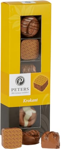 Peters Mit Genuss verführt | 5er Krokant-Mischung | Alkoholfrei | Ohne Alkohol | Pralinen | Köstliche Pralinés | Geschenkidee | Schokolade | Geschenk | Made in Germany | 62g von Peters Mit Genuss verführt