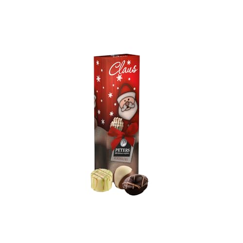 Peters Mit Genuss verführt | Claus | Weihnachts Pralinen | Alkoholfrei | Pralinen ohne Alkohol | Pralinés | Geschenk | Weihnachten | Geschenkidee | Made in Germany | 60g von Peters Mit Genuss verführt