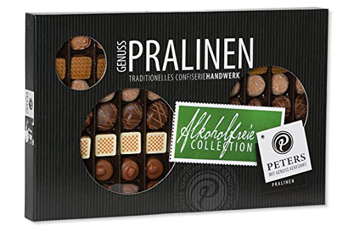 Peters Mit Genuss verführt | Genuss Pralinen | Alkoholfreie Pralinen | Pralinenschachtel | Lecker | Trüffel | Schokolade | Nougat | Pralinés | Köstlich | Made in Germany | 950g von Peters Mit Genuss verführt