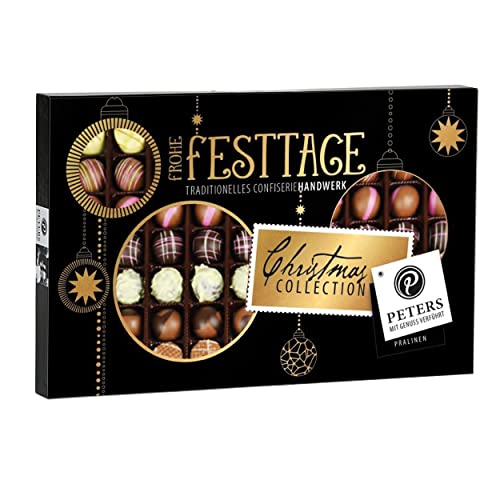 Peters Mit Genuss verführt | Genuss Pralinen | Christmas Collection | Mit Alkohol | Weihnachten | Pistazie | Schokolade | Geschenkidee | Made in Germany | 950g von Peters Mit Genuss verführt