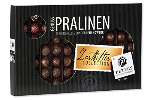 Peters Mit Genuss verführt | Genuss Pralinen | Dunkle Highlights | Mit Alkohol | Zartbitter | Pralinen | Geschenkidee | Pralinenschachtel | Made in Germany | 950g von Peters Mit Genuss verführt