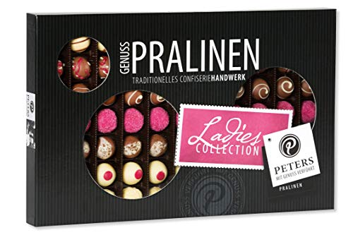 Peters Mit Genuss verführt | Genuss Pralinen | Ladies Collection | Mit Alkohol | köstliche Pralinen | Frauen | Geschenk | Pralinenschachtel | Pralinés | Made in Germany | 950g von Peters Mit Genuss verführt