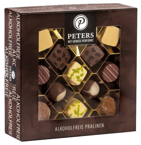 Peters Mit Genuss verführt | Pralinen-Mischung | Alkoholfrei | Pralinés | Schokolade | Geschenkidee | Pralinenschachtel | Vollmilch | Geschenk | Made in Germany | 300g von Peters Mit Genuss verführt