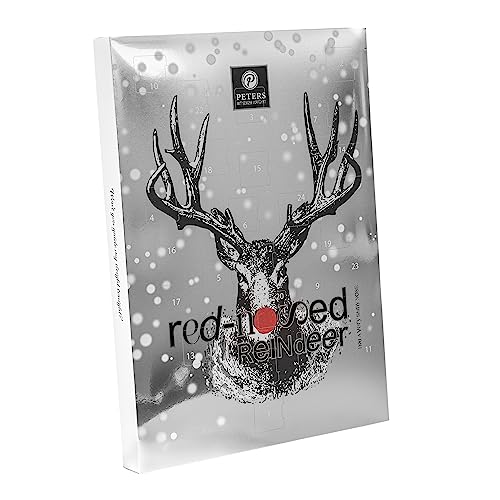 Peters Mit Genuss verführt | Reindeer Adventskalender Nougat | Ohne Alkohol | Alkoholfrei | Weihnachtskalender | Schokolade | Geschenk | Weihnachten | Advent | 300g von Peters Mit Genuss verführt