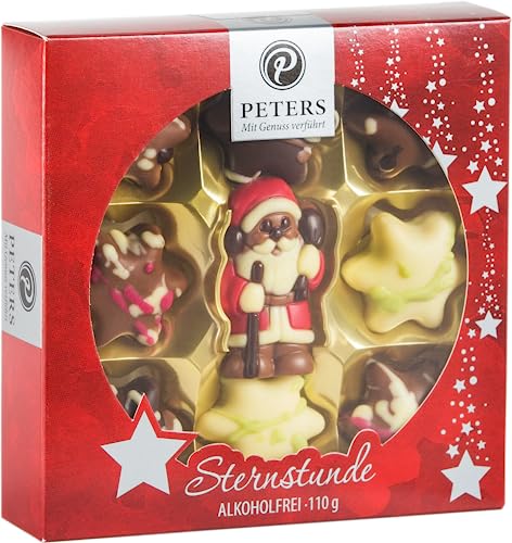 Peters Mit Genuss verführt | Sternstunde | Weihnachtstrüffel-Mischung | Alkoholfrei | Pralinen | Weihnachten | Pralinés | Geschenkidee | Sternstunde | Made in Germany | 110g von Peters Mit Genuss verführt