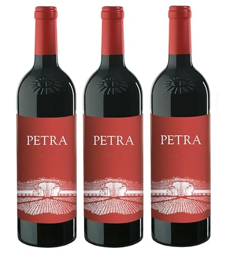 3x 0,75l - 2021er - Petra - Toscana I.G.P. - Italien - Rotwein trocken von Petra