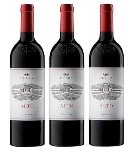 3x 0,75l - 2022er - Petra - Alto - Toscana I.G.P. - Italien - Rotwein trocken von Petra