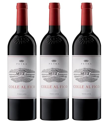 3x 0,75l - 2022er - Petra - Colle al Fico - Toscana I.G.P. - Italien - Rotwein trocken von Petra