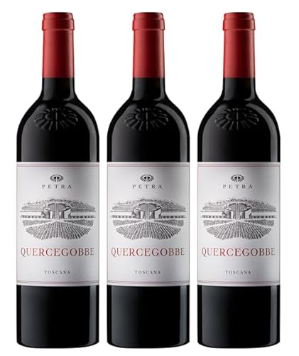 3x 0,75l - 2022er - Petra - Quercegobbe - Toscana I.G.P. - Italien - Rotwein trocken von Petra