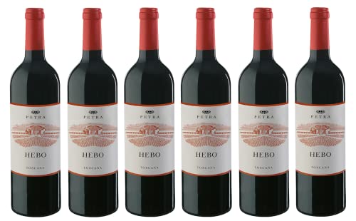 6x 0,75l - 2022er - Petra - Hebo - Toscana I.G.P. - Italien - Rotwein trocken von Petra