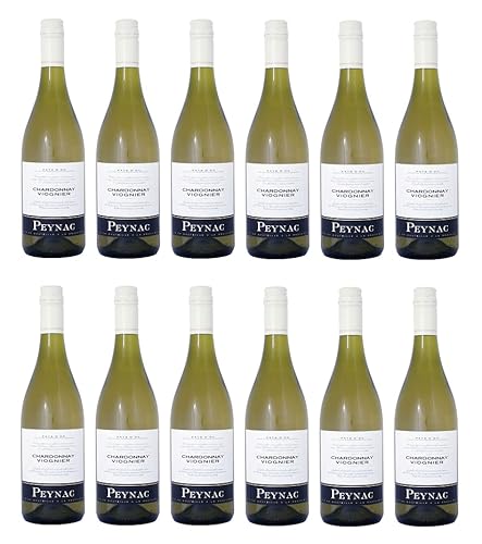 12x 0,75l - Peynac - Blanc - Chardonnay & Viognier - Pays d'Oc I.G.P. - Languedoc - Frankreich - Weißwein trocken von Peynac