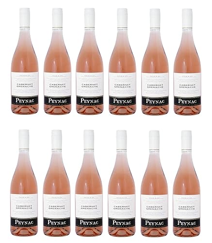 12x 0,75l - Peynac - Rosé - Cabernet Sauvignon & Grenache - Pays d'Oc I.G.P. - Languedoc - Frankreich - Rosé-Wein trocken von Peynac