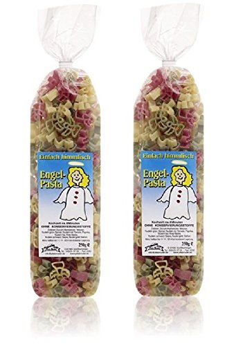 Pfalznudel Streuteile Engel aus Nudelteig, 2X 250 g, Nudeln, Pasta, Dekoration, Delikatesse, Schutzengel von Pfalznudel