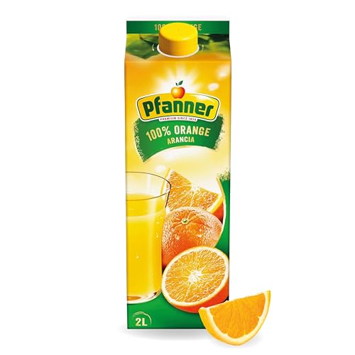 Pfanner Orangensaft (1 x 2 l) – 100% Orange – reich an Vitamin C – Fruchtgetränk ohne Zuckerzusatz von Pfanner