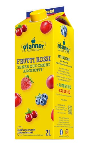 Pfanner rote Früchte 60% (6 x 2 l) – B+C+E ohne Zuckerzusatz – 50% Fruchtgehalt – Erfrischungsgetränk im Vorratspack von Pfanner