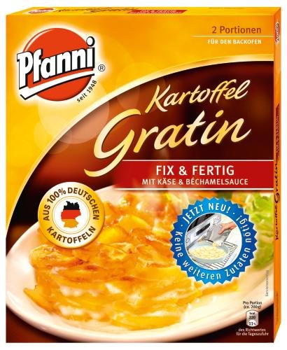 Pfanni Kartoffel-Gratin fix&fertig, 10er Pack (10 x 400 g Packung) von Pfanni