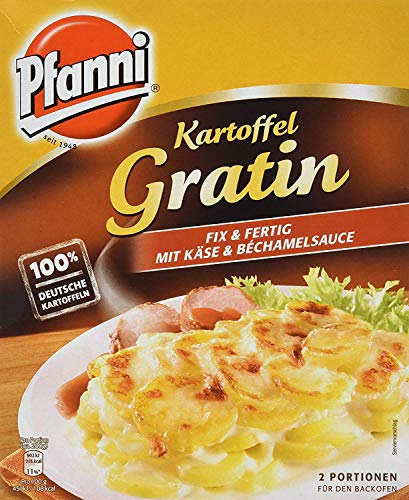 Pfanni Kartoffelfertiggericht Kartoffel Gratin "Fix & Fertig" für die schnelle Zubereitung deutsche Kartoffeln 400 g von Pfanni