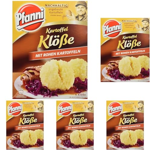 Pfanni Kartoffel Klöße mit rohen Kartoffeln, 1er-Pack (1 x 200 g) (Packung mit 5) von Pfanni