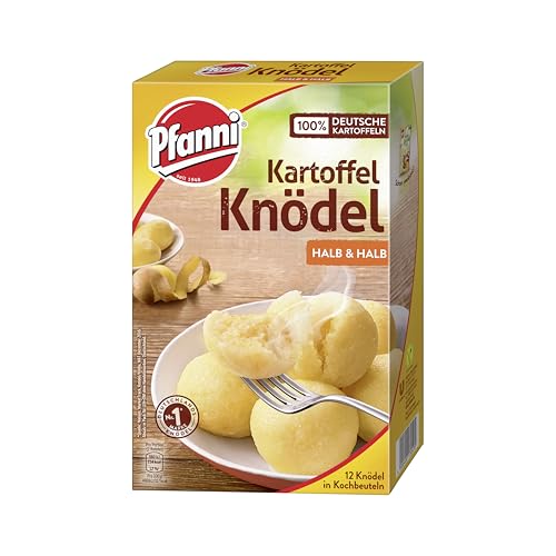 Pfanni Kartoffel Knödel Halb & Halb der Klassiker für ein leckeres Kartoffelgericht mit 100% deutschen Kartoffeln 7x 400 g von Pfanni