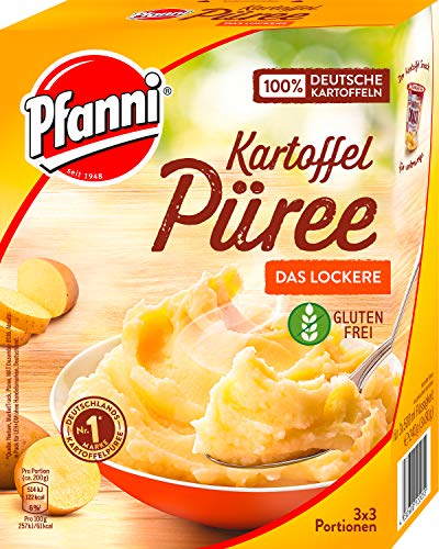 Pfanni Kartoffel Püree Der Klassiker besonders locker 3 x 3 Portionen, 7er Pack (7 x 240 g) von Pfanni