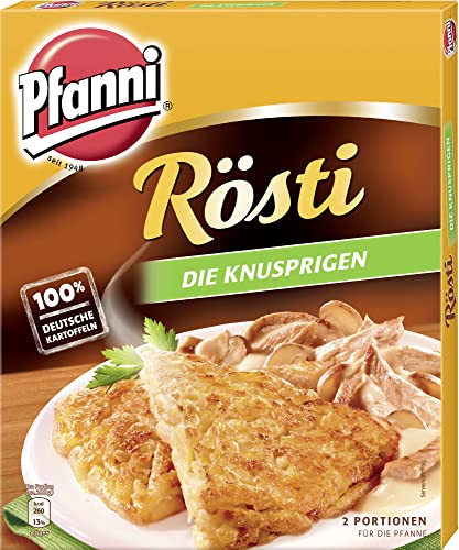 Pfanni Rösti Kartoffelfertiggericht Die Knusprigen aus nachhaltigem Anbau, 1 x 400 g (Packung mit 10) von Pfanni