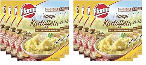 Pfanni Stampf Kartoffeln fast wie selbst gemacht für ein leckeres Kartoffelgericht mit 100% deutschen Kartoffeln 6x 183 g (Packung mit 2) von Pfanni