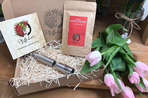 Geschenkset Mühle mit Rosé-Salz von Pfefferbraut