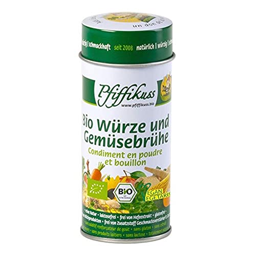 Pfiffikus Bio Würze und Gemüsebrühe, Tischdose, 80g von Pfiffikus