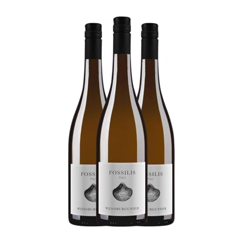 Pflüger Fossilis Weißburgunder Trocken Pfälz 75 cl Weißwein (Karton mit 3 Flaschen von 75 cl) von Pflüger