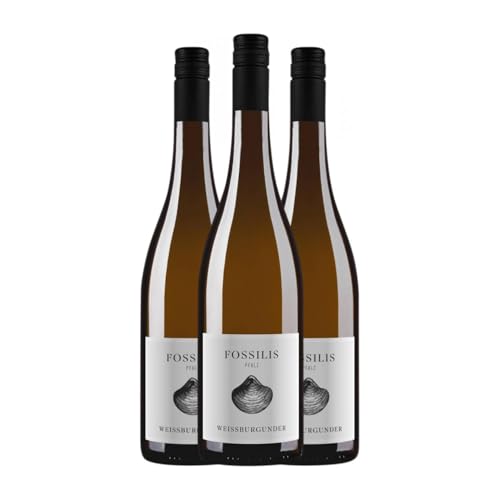 Pflüger Ökonomierat Janson Fossils Weißburgunder Pfälz 75 cl Weißwein (Karton mit 3 Flaschen von 75 cl) von Pflüger