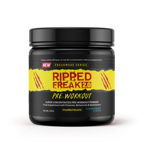 Pharma Freak Ripped Freak Pre-Workout 2.0 – 270 g Blue Raspberry von Pharma Freak