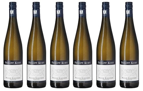 6x 0,75l - 2023er - Philipp Kuhn - Tradition - Weißer Burgunder - VDP.Gutswein - Qualitätswein Pfalz - Deutschland - Weißwein trocken von Philipp Kuhn