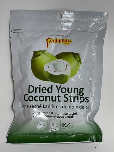 Philippine Brand Dried Young Kokosstreifen, klein, 100 ml, 2 Stück von Philippine Brand