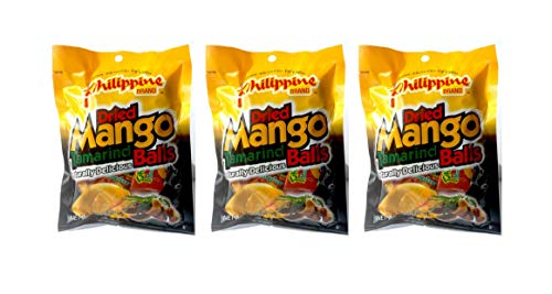 Philippine Markengetrocknete Mango-Tamariind-Bälle, 100 g Beutel, 3 Stück von Philippine Brand