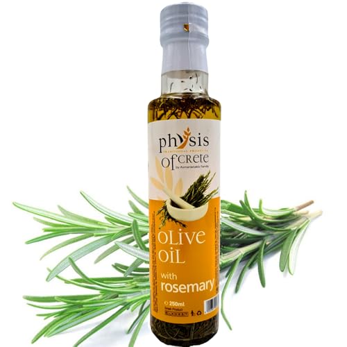 Physis of Crete Extra natives Olivenöl, 250 ml, griechisches Olivenöl, perfekt für Salate (Rosmarin) von Physis of Crete