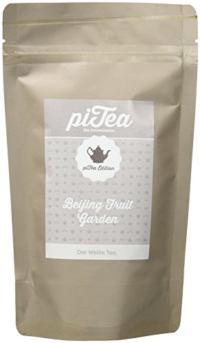 Pi Tea Beijing Fruit Garden Tüte, Weißer Tee, natürlich und vegan, 2er Pack (2 x 75 g) von dutis