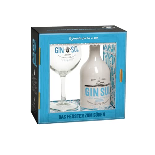 Gin Sul Dry Gin 43% Vol. 0,5 Liter im Geschenkarton mit Glas von PiHaMi