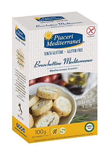 Knäckebrot Bruschettine Alla Pizzaiola Per Celiaci Senza Glutine Sapori Meditteranei 100 G von Piaceri Mediterranei