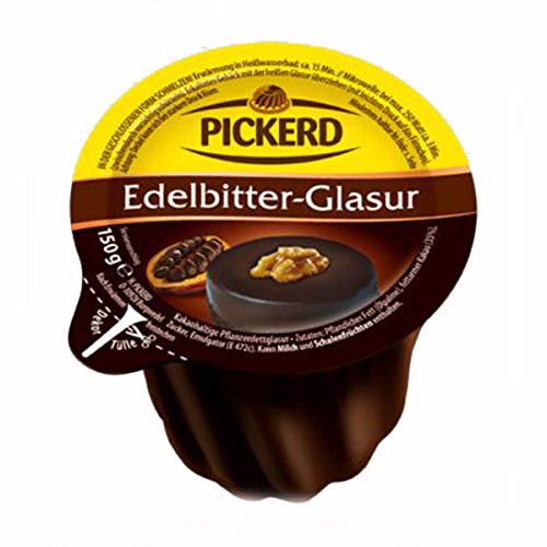 Pickerd Edelbitter Glasur im Gugelhupf Förmchen Kuchenglasur 150g von Pickerd