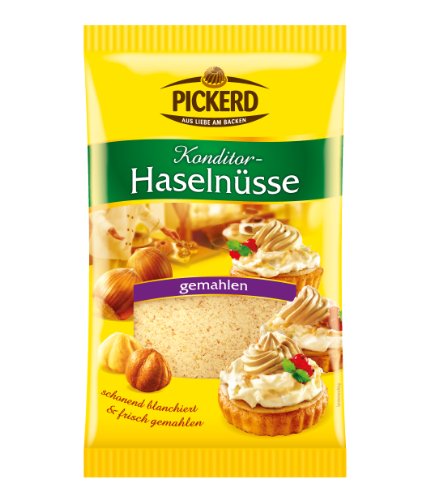 Pickerd Haselnüsse gemahlen, 4er Pack (4 x 100 g) von Pickerd