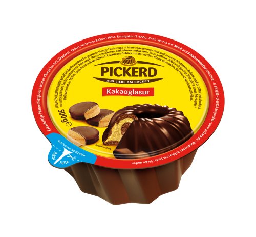 Pickerd Kakaoglasur, 3er Pack (3 x 500 g) von Pickerd