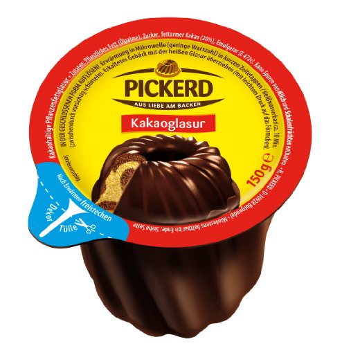 Pickerd Kakaoglasur, 5er Pack (5 x 150 g) von Pickerd