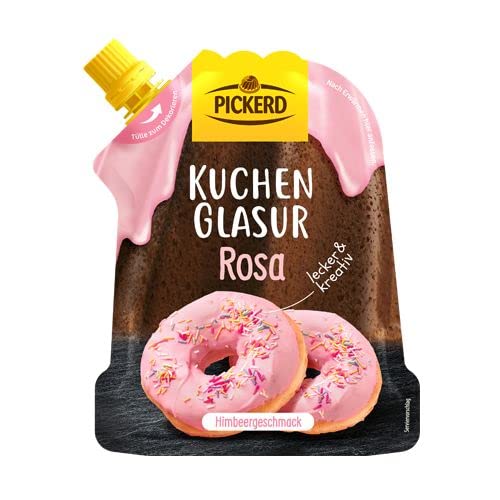 Pickerd Kuchenglasur Rosa fruchtiger Himbeergeschmack mit Dekortülle 125g von Pickerd
