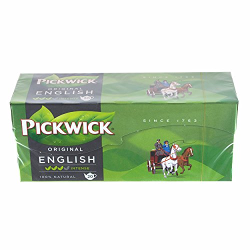 Pickwick Tee English Tea Blend, Klassischer Schwarztee, 20 Teebeutel von Pickwick