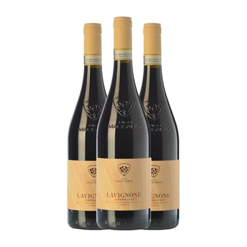 Pico Maccario Lavignone Barbera Barbera d'Asti 75 cl Rotwein (Karton mit 3 Flaschen von 75 cl) von Pico Maccario