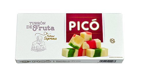 Picó - Turron de Fruta, Turrón mit kandidierten Früchten - Höchste Qualität - 300gr (Kein Gluten) - Spanisch nougat / Spanisch turron von Picó